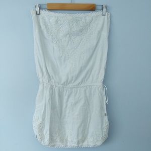 Cynthia Rowley Tube Top Cover Up Dress Beadded